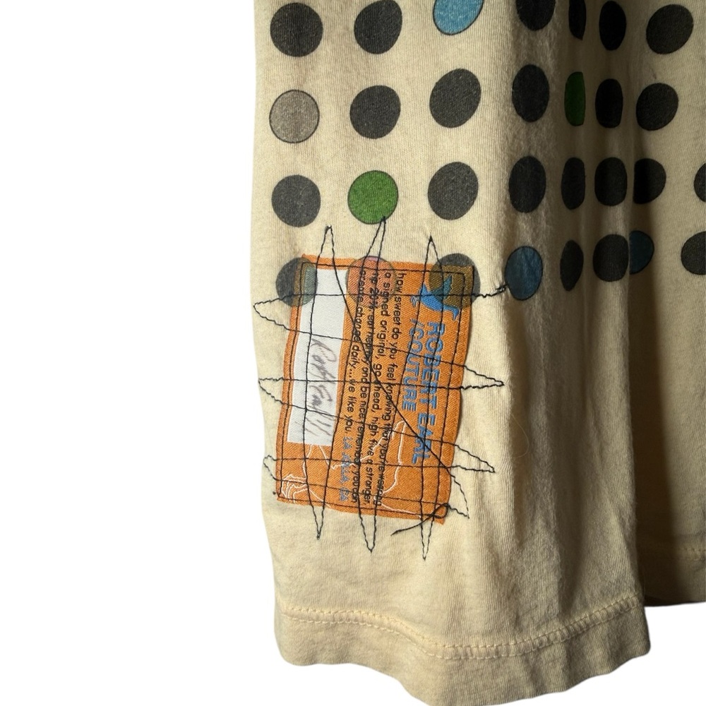Robert Earl Couture Hand-Signed "Poka Poka Dot" Graphic Tee Rare/Boutique - Picture 3 of 5
